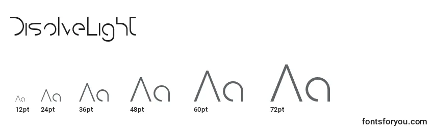 DisolveLight Font Sizes
