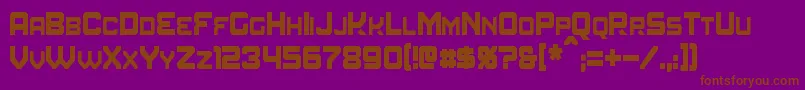 AmuroCondensed Font – Brown Fonts on Purple Background