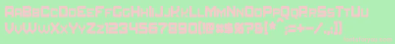 More about AmuroCondensed Font AmuroCondensed Font – Pink Fonts on Green Background