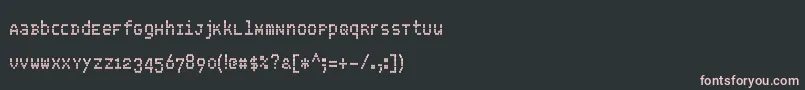 Fonte FsBlokMix – fontes rosa em um fundo preto