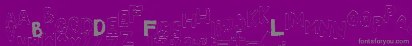 Más sobre la fuente YesOutlineshaken fuente YesOutlineshaken – Fuentes Grises Sobre Fondo Morado