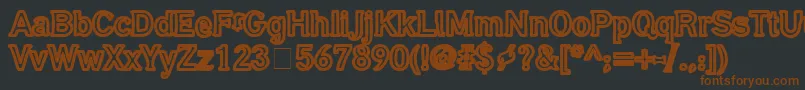 GubbrГ¶ra Font – Brown Fonts on Black Background