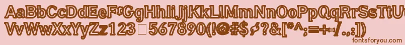 GubbrГ¶ra Font – Brown Fonts on Pink Background