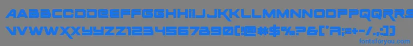 Spacerangerbold Font – Blue Fonts on Gray Background