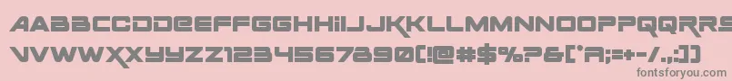 Spacerangerbold Font – Gray Fonts on Pink Background