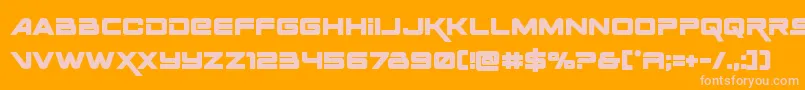 Spacerangerbold Font – Pink Fonts on Orange Background