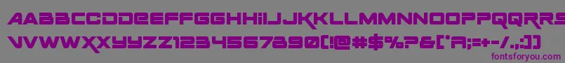 Spacerangerbold Font – Purple Fonts on Gray Background