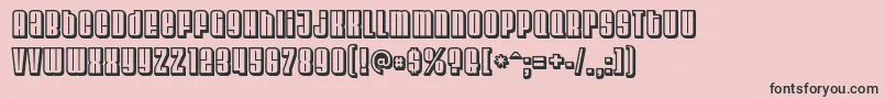 Velvenda ffy-Schriftart – Schwarze Schriften auf rosa Hintergrund