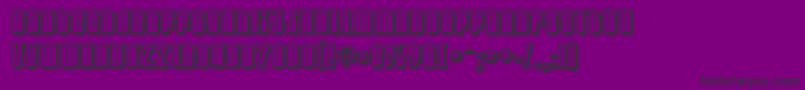 Velvenda ffy-Schriftart – Schwarze Schriften auf violettem Hintergrund