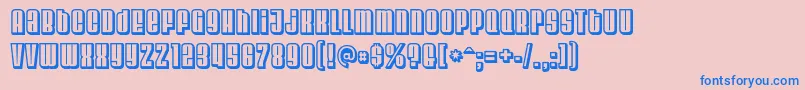 Шрифт Velvenda ffy – синие шрифты на розовом фоне