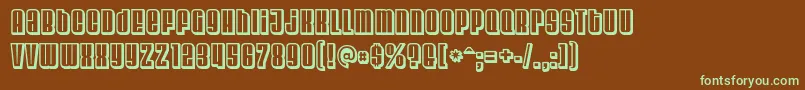 Velvenda ffy Font – Green Fonts on Brown Background