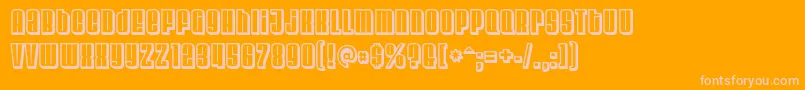 Velvenda ffy Font – Pink Fonts on Orange Background