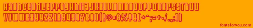 Velvenda ffy Font – Red Fonts on Orange Background