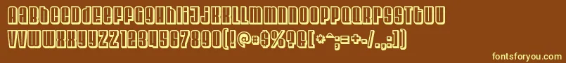 Шрифт Velvenda ffy – жёлтые шрифты на коричневом фоне
