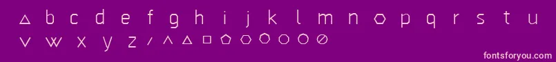 Geogram Font – Pink Fonts on Purple Background