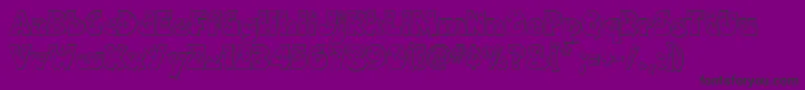 Шрифт Twinkle – чёрные шрифты на фиолетовом фоне