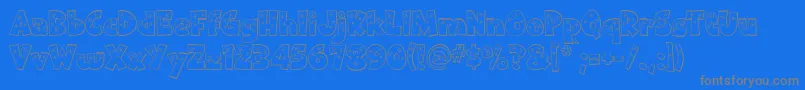 Twinkle Font – Gray Fonts on Blue Background