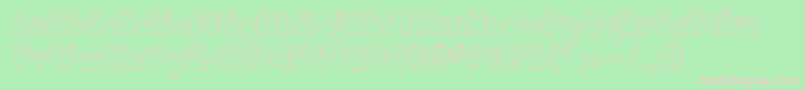 fuente Twinkle – Fuentes Rosadas Sobre Fondo Verde