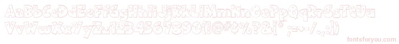 Twinkle Font – Pink Fonts on White Background