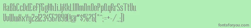 Шрифт SoCondensed – серые шрифты на зелёном фоне