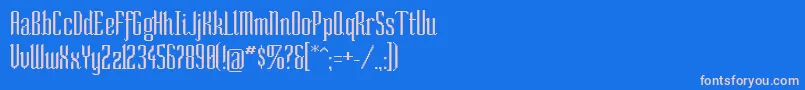 Шрифт SoCondensed – розовые шрифты на синем фоне