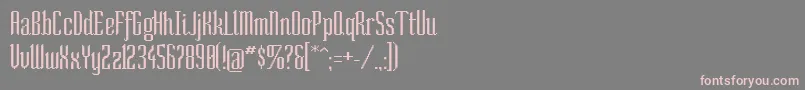 SoCondensed Font – Pink Fonts on Gray Background