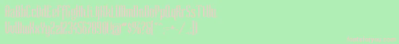 SoCondensed Font – Pink Fonts on Green Background