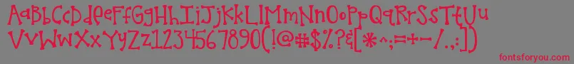 Kgmelonheadz Font – Red Fonts on Gray Background
