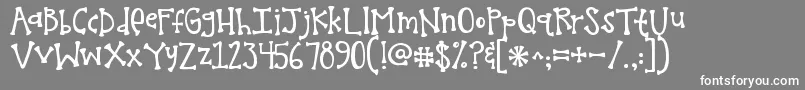 Kgmelonheadz Font – White Fonts on Gray Background