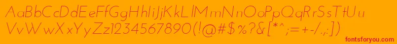 More about JosefinsansLightitalic Font JosefinsansLightitalic Font – Red Fonts on Orange Background