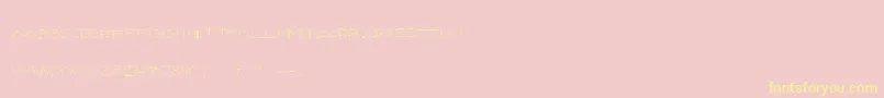 TheHundredKing Font – Yellow Fonts on Pink Background