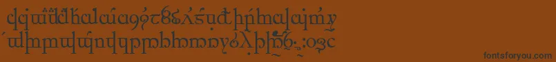 ElficCaslon Font – Black Fonts on Brown Background