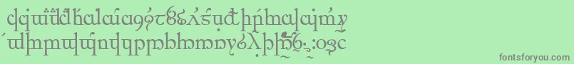 ElficCaslon Font – Gray Fonts on Green Background