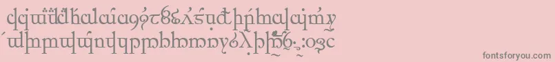Lisätietoja ElficCaslon-fontista ElficCaslon-fontti – harmaat kirjasimet vaaleanpunaisella taustalla