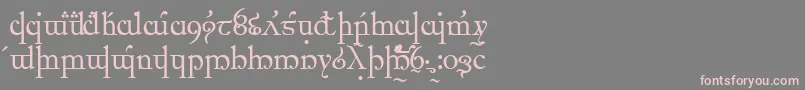 ElficCaslon Font – Pink Fonts on Gray Background