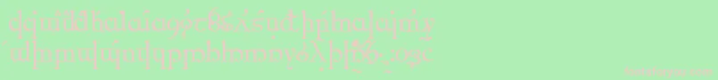 ElficCaslon Font – Pink Fonts on Green Background