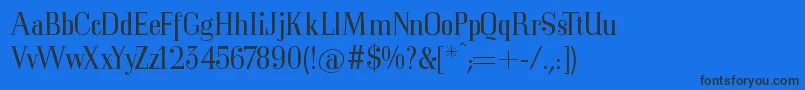 Mkorsair Font – Black Fonts on Blue Background