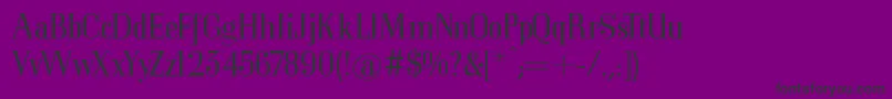 フォントMkorsair – 紫の背景に黒い文字