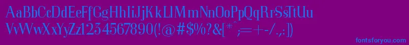 Mkorsair Font – Blue Fonts on Purple Background