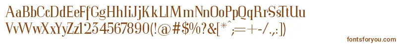 Mkorsair-fontti – ruskeat fontit valkoisella taustalla