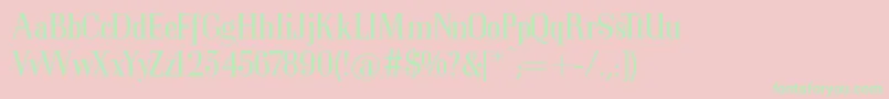 Mkorsair Font – Green Fonts on Pink Background