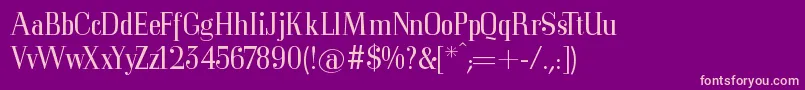 Mkorsair Font – Pink Fonts on Purple Background