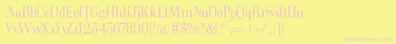 Mkorsair Font – Pink Fonts on Yellow Background
