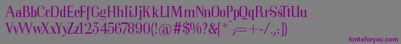 Шрифт Mkorsair – фиолетовые шрифты на сером фоне