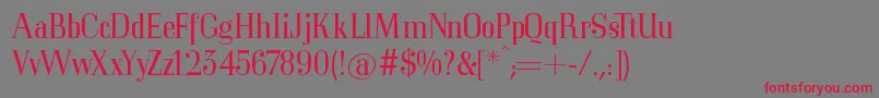 Mkorsair Font – Red Fonts on Gray Background