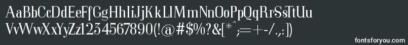Mkorsair Font – White Fonts on Black Background