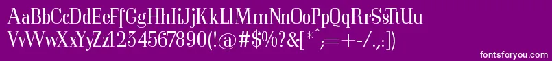 Mkorsair Font – White Fonts on Purple Background