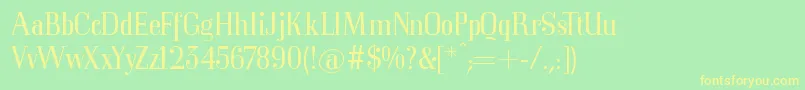 Mkorsair Font – Yellow Fonts on Green Background