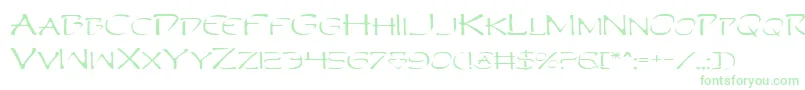 PerditionExpanded-Schriftart – Grüne Schriften auf weißem Hintergrund