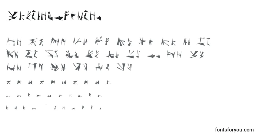 Schriftart TholianRegular – Alphabet, Zahlen, spezielle Symbole